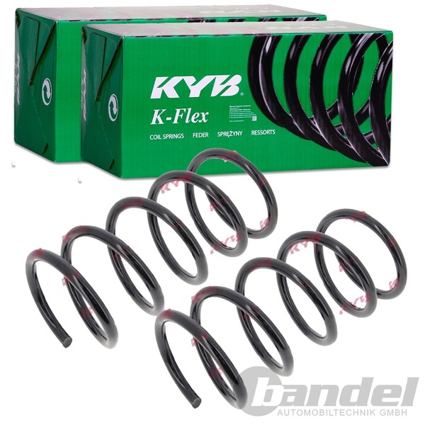 2X Kyb K-FLEX Fahrwerksfedern Hinten Passend FÜR Volvo V70 Links+Rechts-image