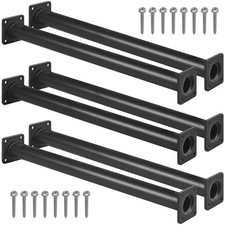 Outdoor Black Monkey Bars for Backyard - Set of 6 - Swing Set Ladder Rungs fo...