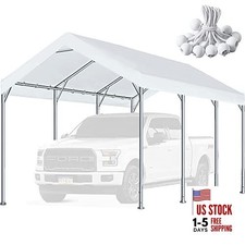 10'x20' Carport Replacement Top Canopy Cover for Car Garage Shelter Tent Party