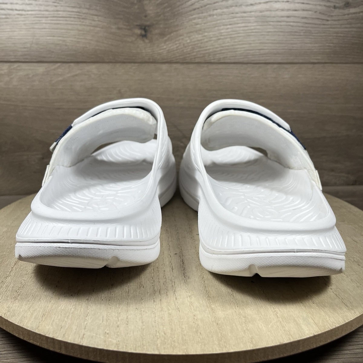 HOKA Ora Luxe Recovery‎ unisex Slide sandals flip flops white men’s size 14 Men main image 2