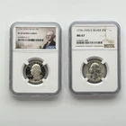 (LOT OF 2) 1976-S Washington Quarter NGC MS67 & PF69 PR69 90% Silver Us Coin