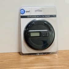 ONN Portable CD Player FM Radio LCD Display Sealed