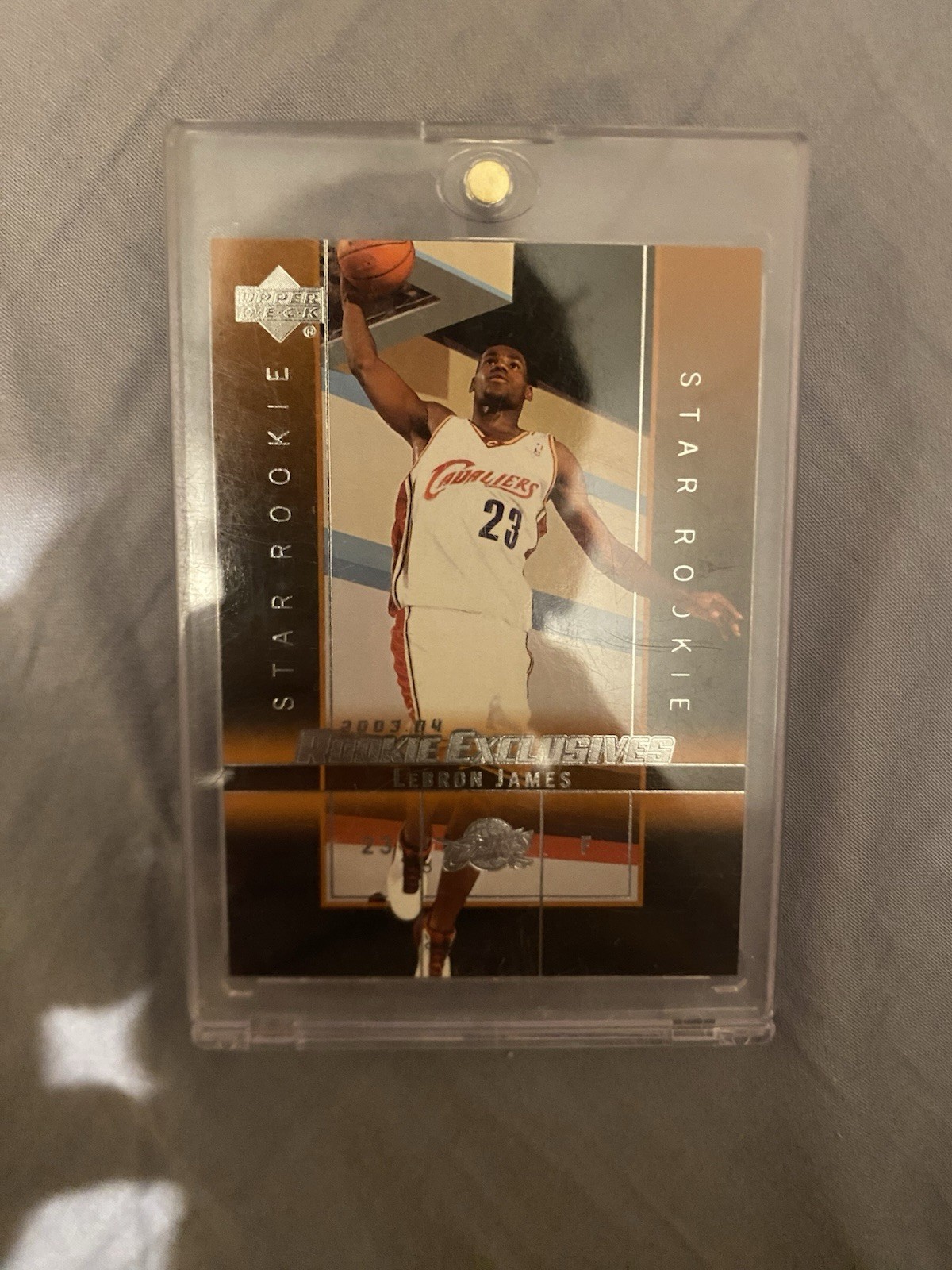Upper Deck 2003-04 Rookie Exclusives Star Rookie LeBron James #23 Cavaliers