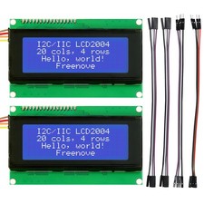 I2C IIC LCD 2004 Module 2 Pack , TWI Serial 20x4 Display, with Arduino Raspb...