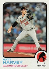 2022 Topps Heritage #443 Matt Harvey Baltimore Orioles SP