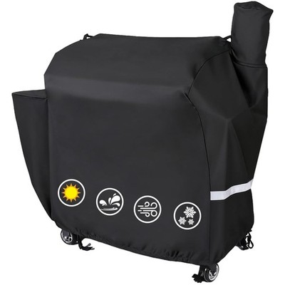 Heavy Duty Black Grill Cover for Rec Tec Wood Pellet Grills