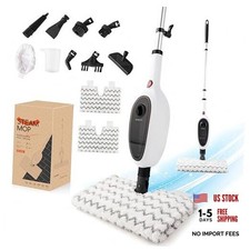 Steam Mops for Floor Cleaning, Unique Double-Sided Flip Design, 15 Seconds