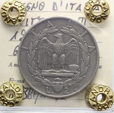 DN - Regno d'Italia - 2 lire 1936 - Rara - Vittorio Emanuele III - 13772