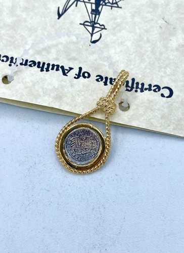 1622 echt versunkene Schatzgaleone Silber Nuestra Senora de Atocha Anhänger - Bild 4 von 7
