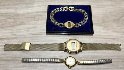 Vintage Watch Lot For Repair/Parts, Timex, Jacques Carpentier, Texas Instrument