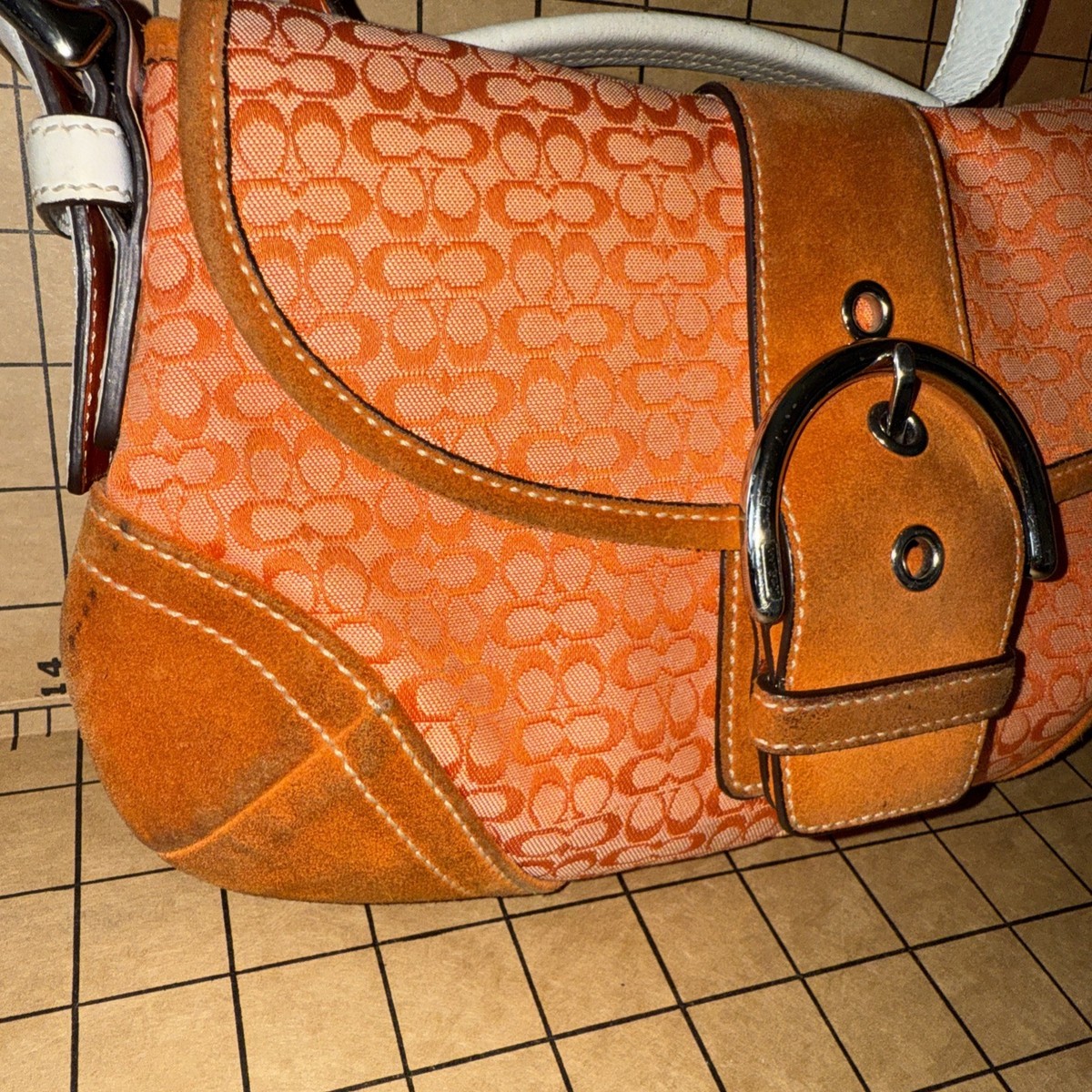 COACH Soho shoulder bag, one-shoulder, orange. SEE PHOTOS | eBay