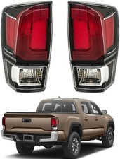 1 Pair Tail Light Replacement for Toyota Tacoma 2016-2020 Taillamp Rear Break...