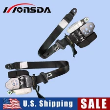 Seat Belts For 2021 Toyota RAV4 Rear Left And Right Seat Belt Retractor Black