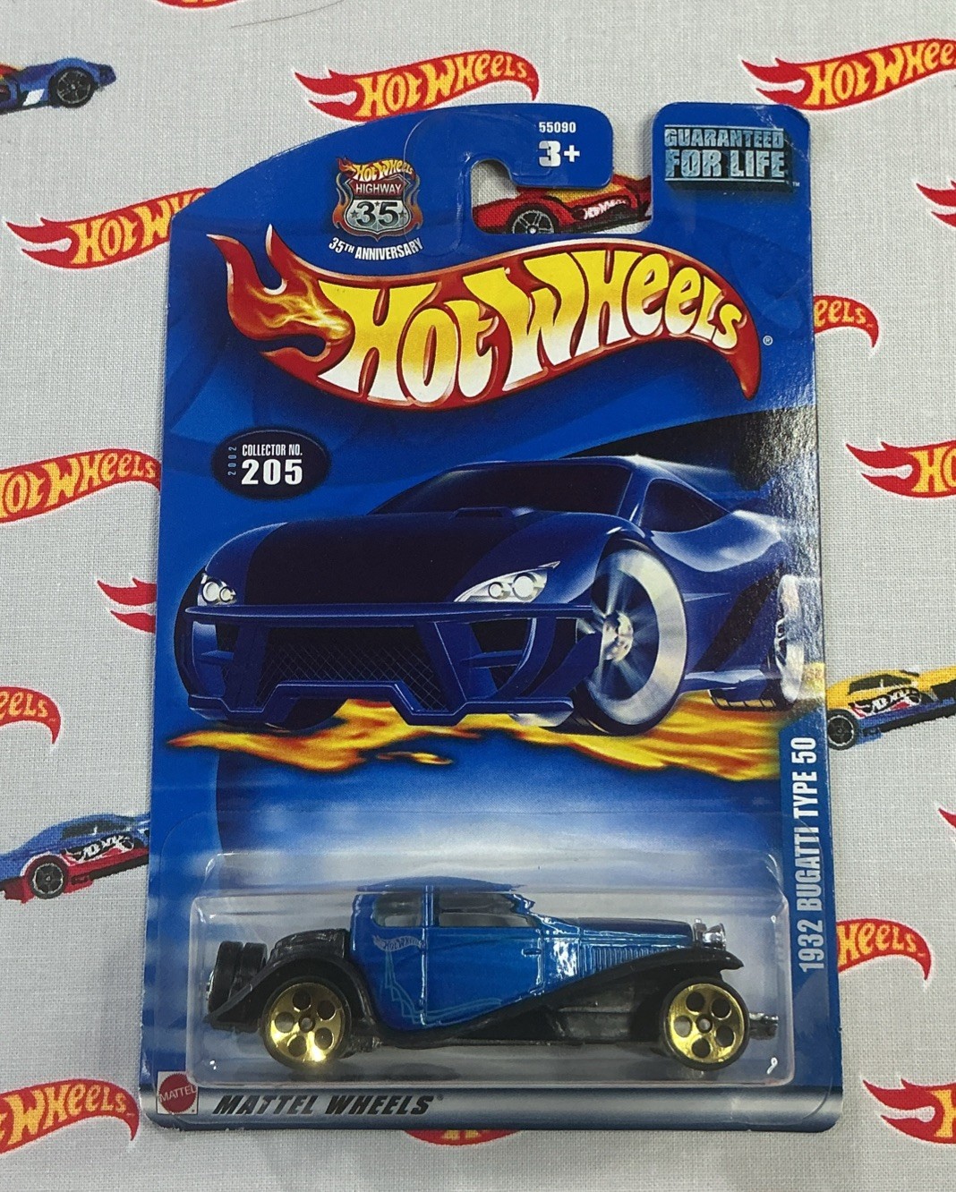 Hot Wheels(2002) 1932 BUGATTI TYPE 50 - Long Card