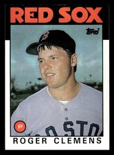 1986 Topps #661 Roger Clemens Card Boston Red Sox