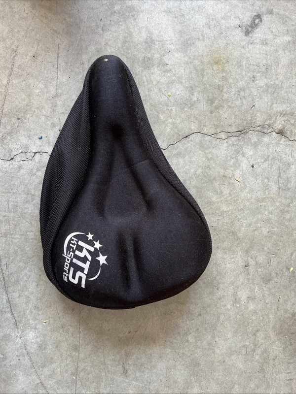 Cycling Bicycle Gel Cushion Seat Cover Black KTS Sports