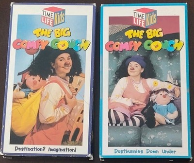 The Big Comfy Couch VHS Destination? Imagination! & Dust bunnies Video lot of 2