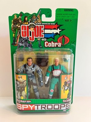 G.I. Joe vs. Cobra Sgt. Hacker vs Scalpel SPY Troops 2003 Hasbro 3 3/4'' NEW Vtg