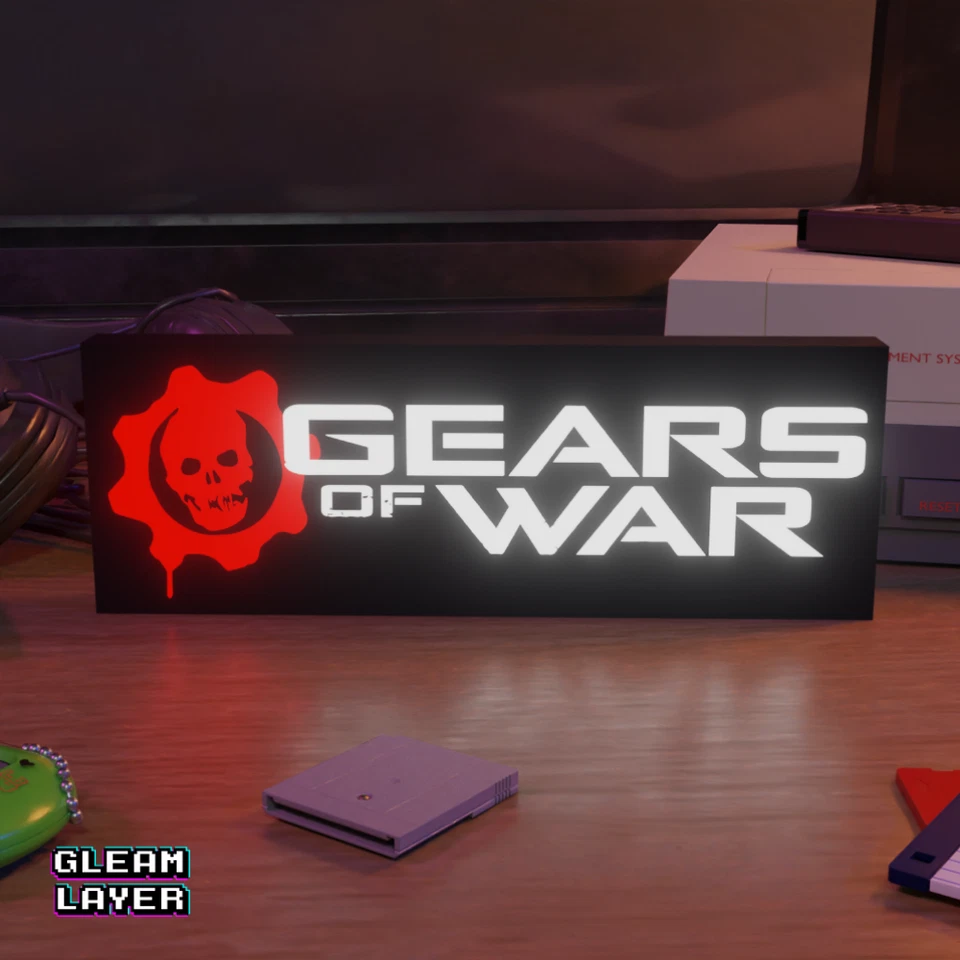 Gears of War Gaming Lightbox LED Leuchtschild - Bild 2 von 4