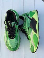 Puma RS-X Green Sneakers Men’s Size 10.5 Bold Neon Athletic Shoe   395032 01 NIB