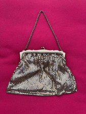 Vintage Whiting  Davis Gold Mesh Evening Cocktail Bag Purse and Wallet