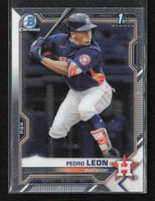 2021 Bowman Chrome #BCP-189 Pedro Leon Prospects 1st Houston Astros