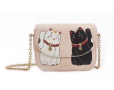 Nuevo con etiquetas Bolso Bandolera Furla Little Cats Rosa Exclusivo de Japón Lucky Neko