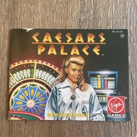 Caesars Palace (Nintendo Entertainment System NES, 1991) Cartridge w/ Manual 