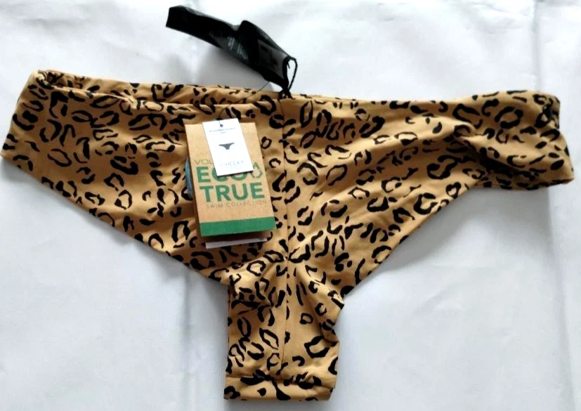 Volcom Yess Leopard Cheekini Swim Bottoms Size S - Image 2 of 2