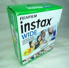 Unopened Fujifilm Instax WIDE two-pack ISO 800 instant film - two 10-sheet packs