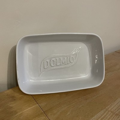 Dolmio große weiße Lasagne Pasta Auflaufform Limited Edition Sammlerstück