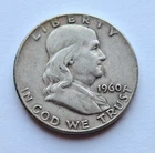 1960  BEN FRANKLIN HALF DOLLAR 90% SILVER