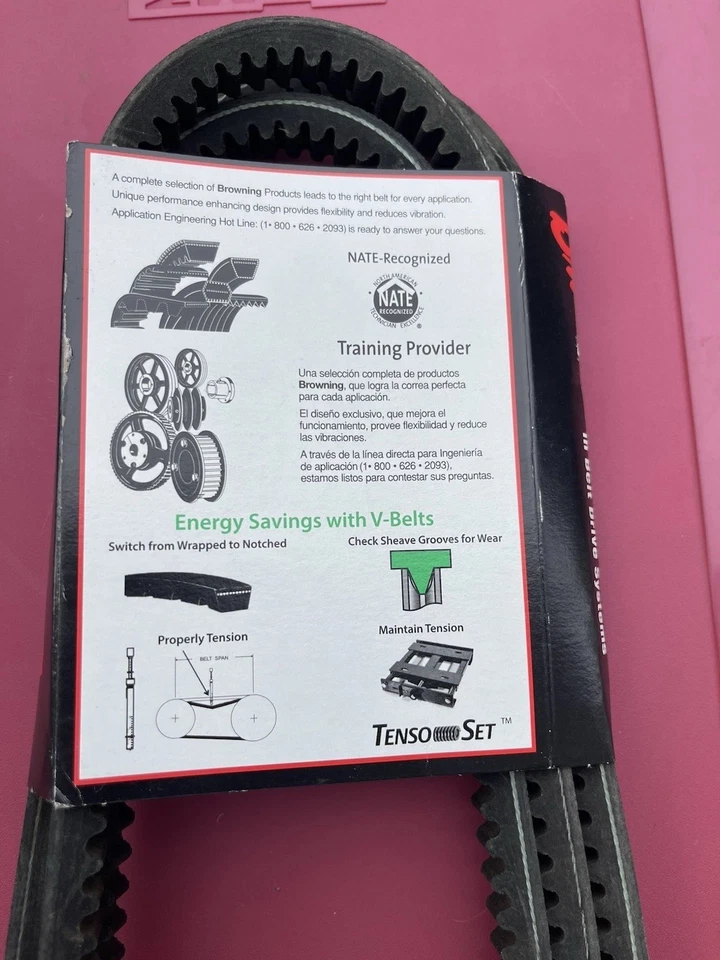 Gates BX94 Tri-Power V-Belt, BX Section, 0.6563 in Top Width FNFP Foto 3 de 4