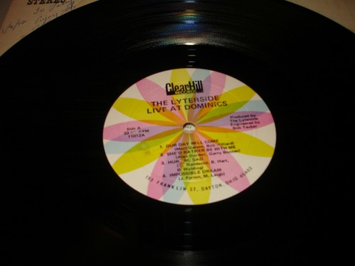SIGNED The Lyterside - Live at Dominics (LP, 1971) Good+/EX, Tested, Rare OH Pop - Picture 3 of 5