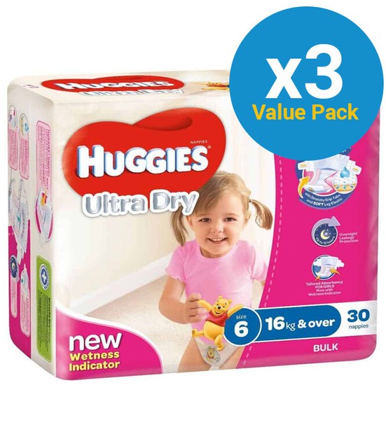 huggies ultra dry size 6