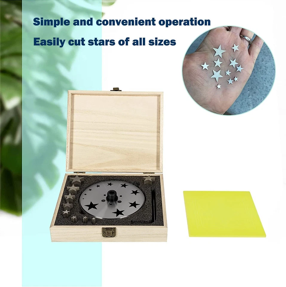 Scheibenfräser 5 mm bis 31 mm mit 10 Lochern, für Sternformen Stanzrohlinge Stern - Bild 3 von 4