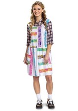 p5 Stranger Things Deluxe Eleven S4 Adult Costume Adult XL Small Stain on Front