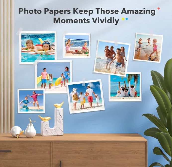 Photo Printer Paper & Ink Cartridge Bundle (80 sheets + 2 Ink Cartridge) 4x6 Photo Printer Paper & Ink Cartridge Bundle (80 sheets + 2 Ink Cartridge) 4x6