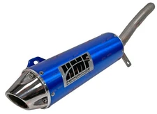HMF Blue Yamaha Warrior 350 Slip on Exhaust Muffler Pipe Atv Silencer 1987-2004