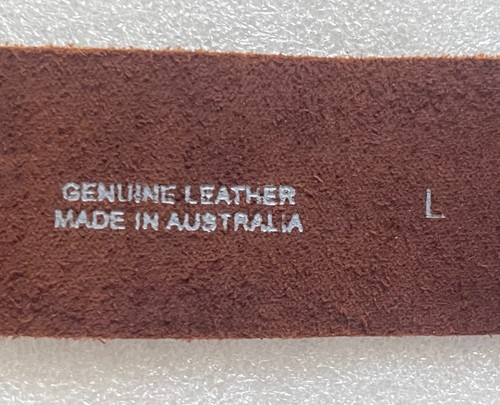 RIP CURL, MEN'S DARK BROWN SUEDE LEATHER BELT, SIZE L NWOT - Picture 7 of 8