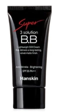 Hanskin Super 3 Solution BB Cream 30g Oil free Long Lasting Cover Beige base