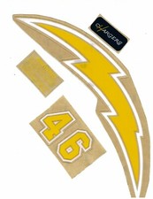 Like Chargers Throwback Football Helmet Decals 85-87