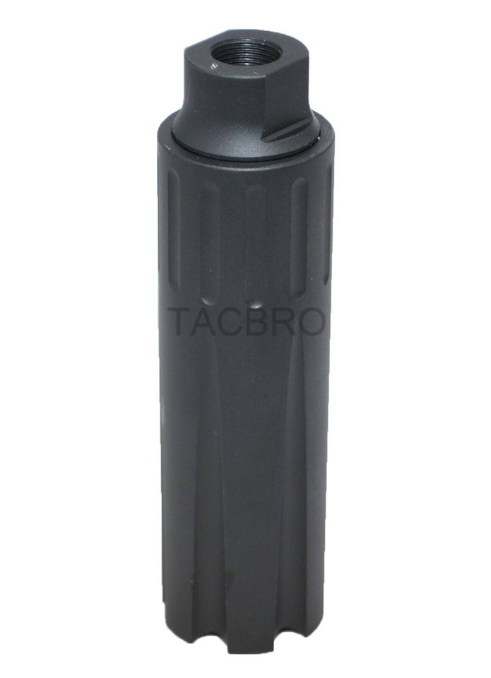 Black 4.5'' Aluminum Linear Compensator 1/2x28 Thread Pitch For .223 ...