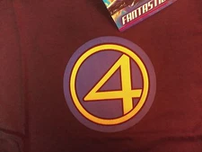 Fantastic Four, Fan4, movie style 2005 logo Men's Medium Tshirt VINTAGE New Tags