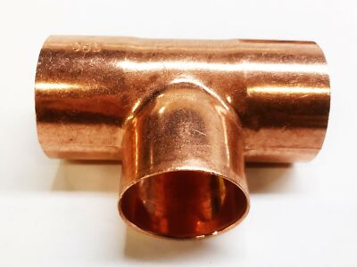 EPC 1-1/2'' Sweat x 1-1/4'' Sweat x 1-1/2'' Sweat Copper Reducing Tee NOS