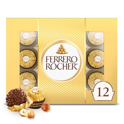 12 Count, Pack of 6 Individually Wrapped Chocolate Candy Gift Boxes, 5.3 oz