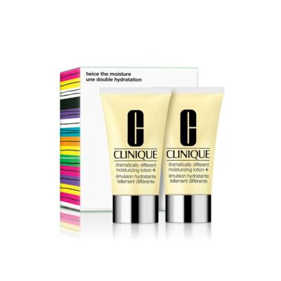 Clinique Twice The Moisture Dramatically Different Lotion Plus Set NEW