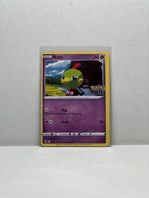 how much do misprint pokemon cards go for Pokemon Go Natu #032/078 OC Miscut Oddly Cut Error Card - Pokemon TCG