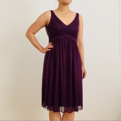 David s Bridal Purple Bridesmaid/Prom dress, Size 2