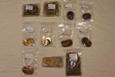 Brady Brass Valve Tags 1-1/2" Diameter - 2"x2" Square - Beaded Chain - S-Hooks